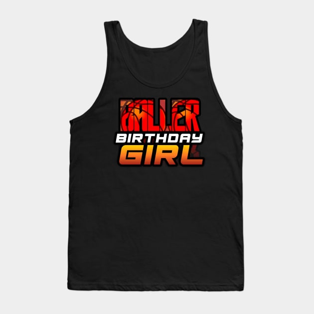 Baller Birthday Girl - Basketball Graphic Quote Tank Top by MaystarUniverse